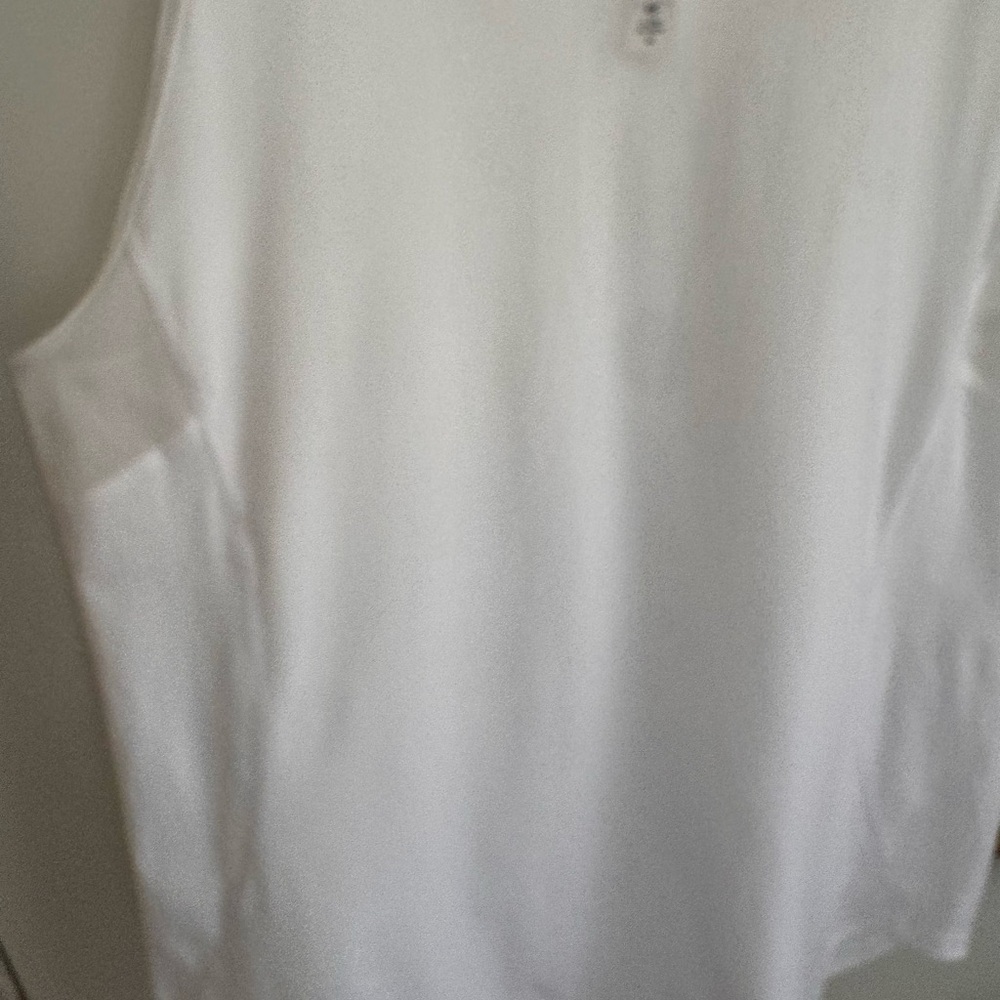 Lululemon Sculpt Tank II White Mesh Running Workout Top Size 6 - Picture 6 of 7